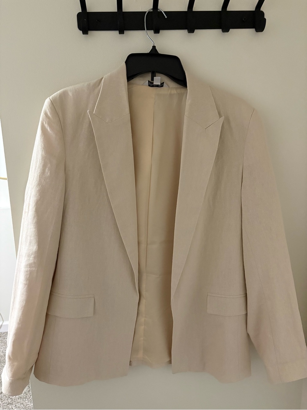 Classic Cream Women's Blazer - Tailored Suit Jacket